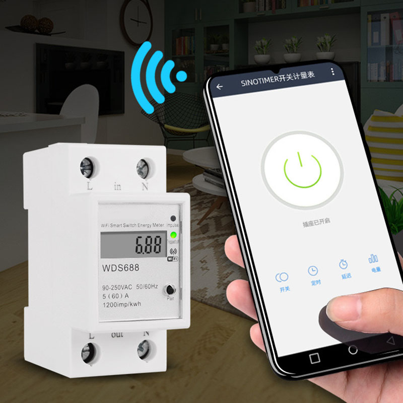 Smart Home Energy App - WDS688 스마트 와이파이 단상 에너지 계량기