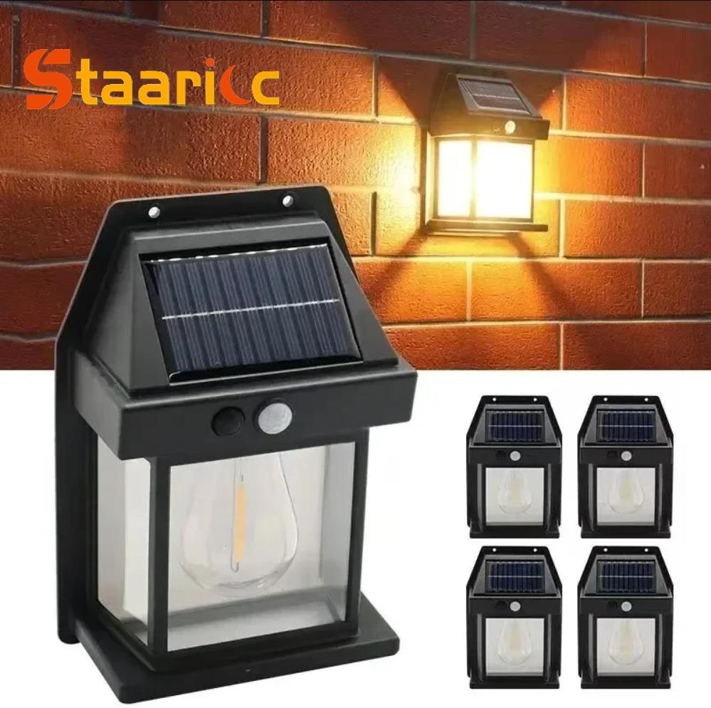Voice Control Light Bulb - 야외 태양광 텅스텐 벽등, 모션 센서