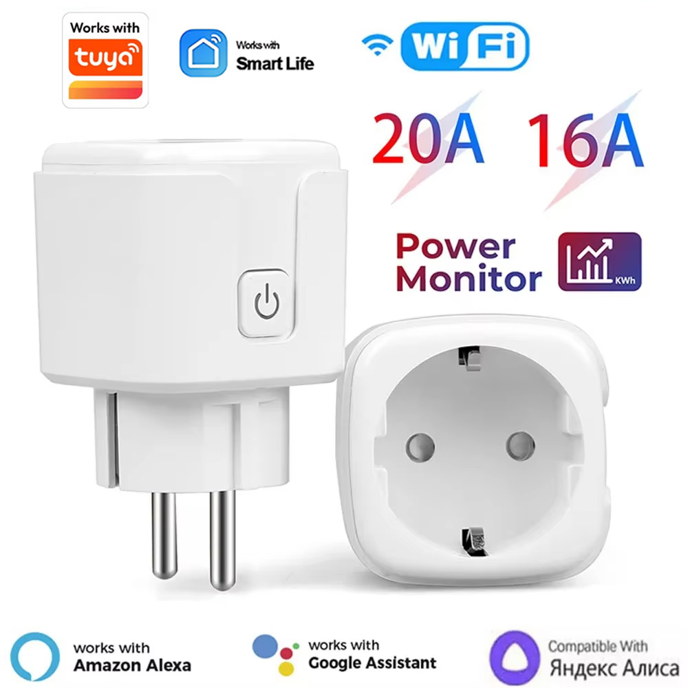 Smart Home Energy App - 20A EU 스마트 플러그 와이파이 소켓