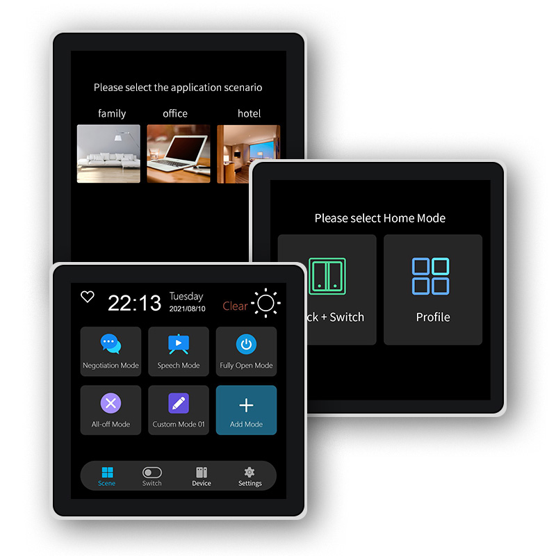 Smart Home Display - FUERS 4 인치 터치 스크린 다기능
