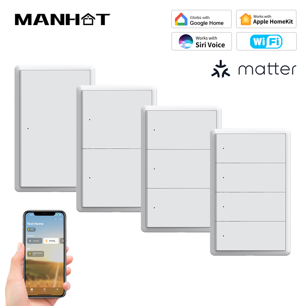 Smart Home Google - MANHOT 홈킷 WiFi 스마트 스위치 (중성선