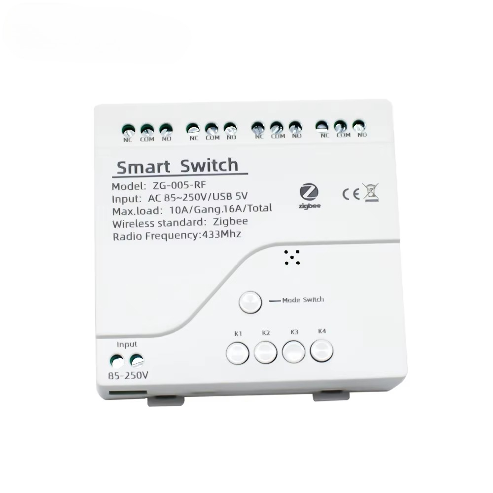 Tuya Smart Switch - 투야 4채널 지그비 스위치 릴레이 모듈