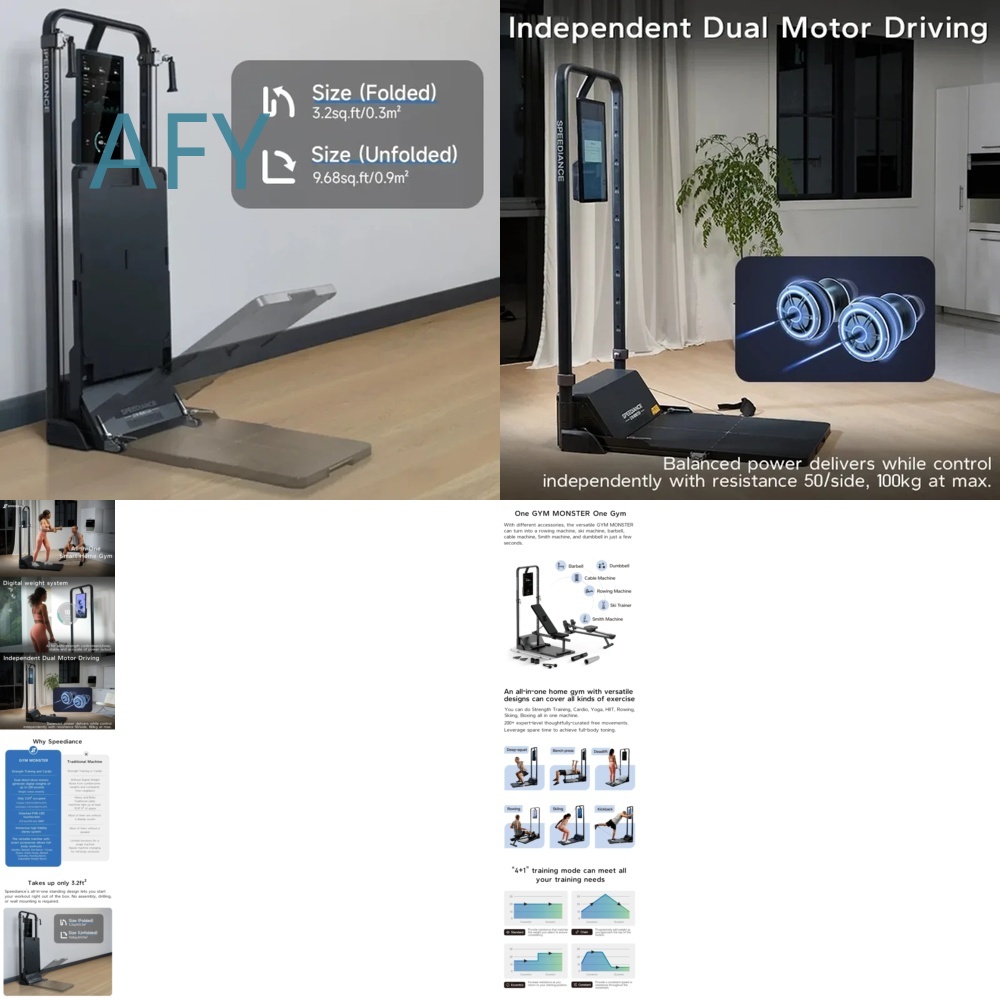 Smart Home Gym Mirror - 스마트 홈 짐용 벽걸이형 저항 운동
