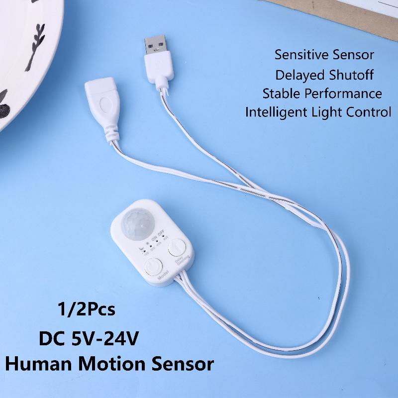 Pir Motion Sensor - 1/2Pcs DC 5V-24V USB PIR 인간