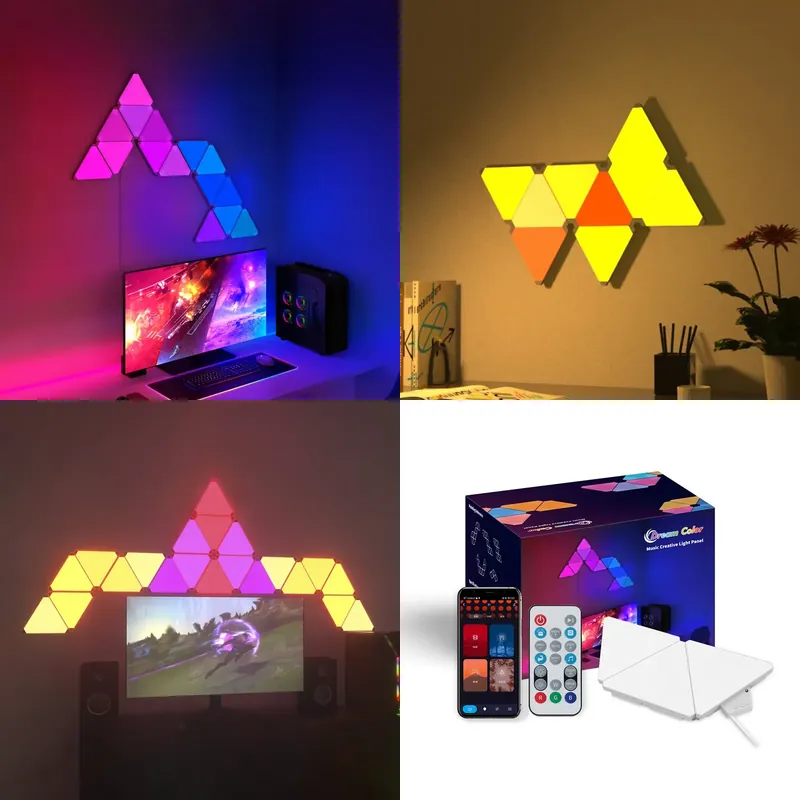 Smart Home Google - 뱅크센 트라이앵글 LED 게이밍 세트업 RGB
