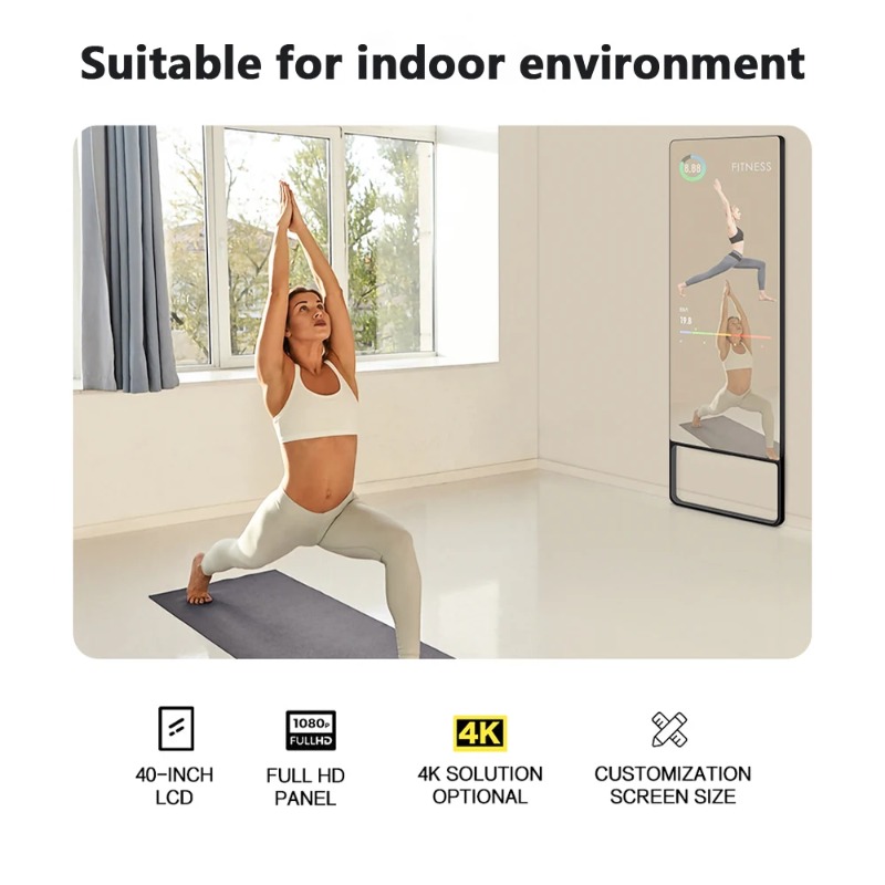 디지털 가상 인터랙티브 터치스크린 피트니스 미러 스마트 - Smart Home Gym Mirror 리뷰 및 가격