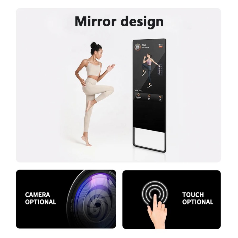 디지털 가상 인터랙티브 터치스크린 피트니스 미러 스마트 - Smart Home Gym Mirror 리뷰 및 가격