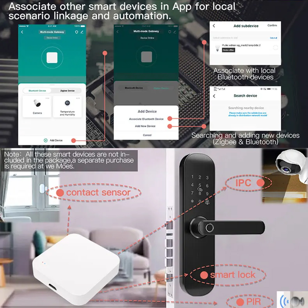 Tuya Zigbee 블루투스 멀티 모드 게이트웨이 허 - Smart Home Hub 리뷰 및 가격