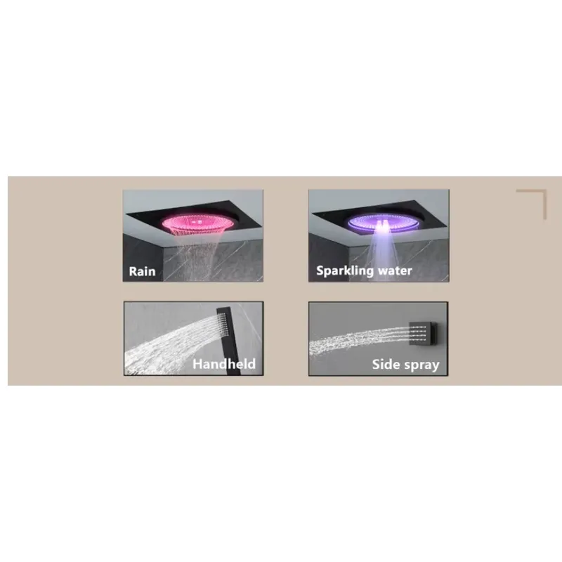스마트 LED 샤워 세트 욕실 음악 내장형 레인폴 시스 - Smart Home In Us 리뷰 및 가격