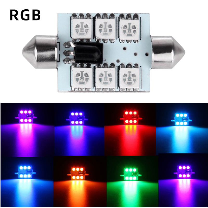 2개 LED C5W 페스툰 루프 C10W 31mm 36 - Voice Control Light Bulb 리뷰 및 가격