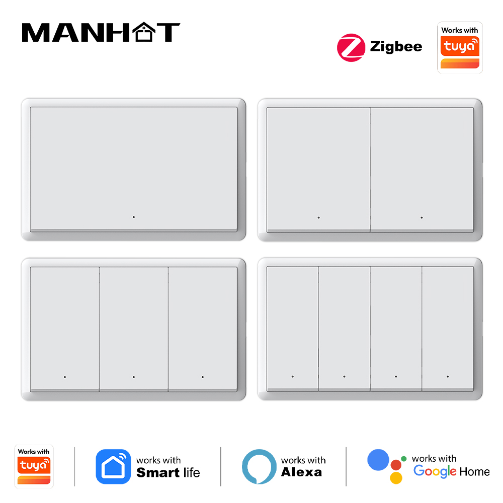 맨핫 스마트 지그비 스위치, 중성선 필요 없음, 커패시 - Smart Home Google 리뷰 및 가격