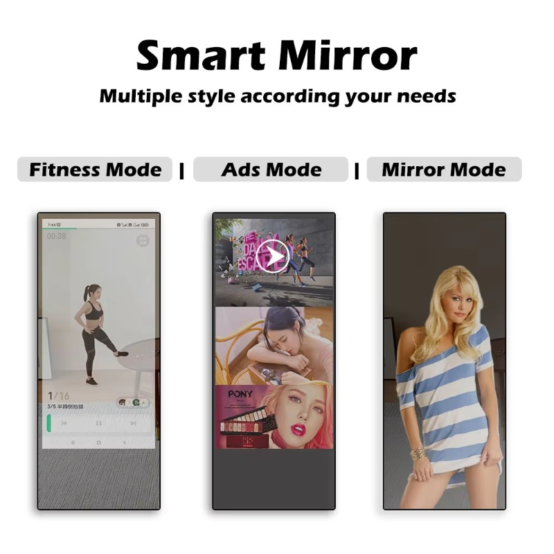 43인치 55인치 65인치 헬스장 피트니스 홈짐 터치스 - Smart Home Gym Mirror 리뷰 및 가격