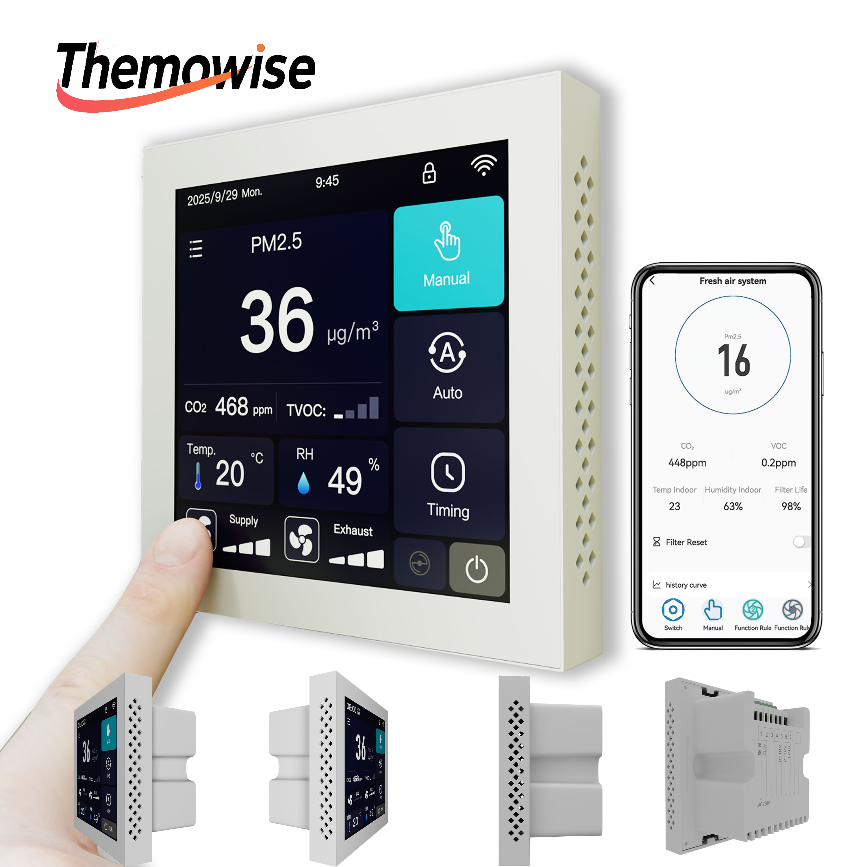 WIFI 홈 스마트 공기질 관리기 (AC/EC 환기 시 - Smart Home Ventilation System 리뷰 및 가격