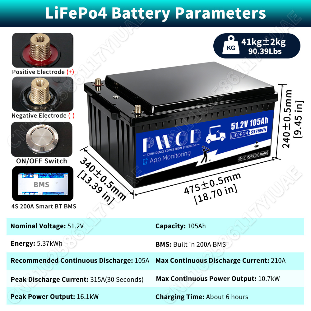 48V 105ah 리튬인산철 배터리 팩 3A 액티브 밸 - Smart Home Energy App 리뷰 및 가격