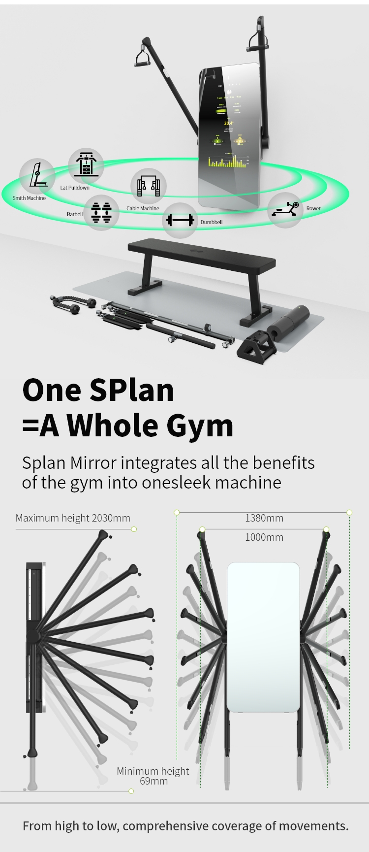 고품질 스마트 트레이너 저항 강화 미러 홈짐 - Smart Home Gym Mirror 리뷰 및 가격