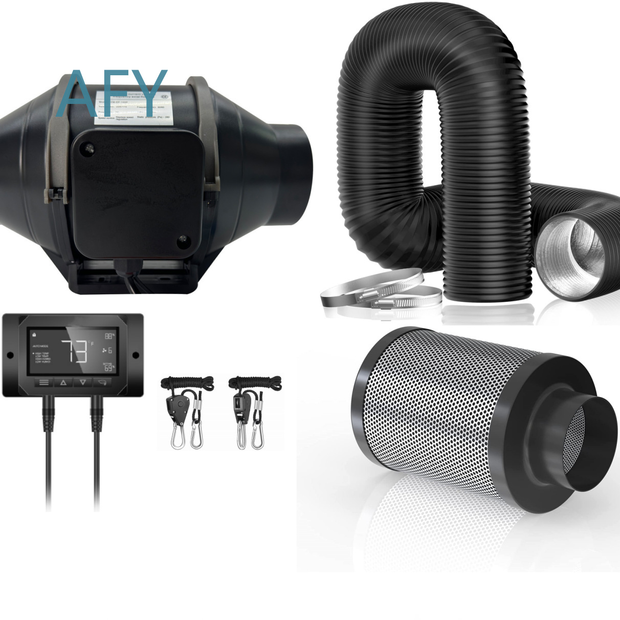 스마트 4인치 6인치 덕트 팬 카본 캐니스터 필터 키트 - Smart Home Ventilation System 리뷰 및 가격