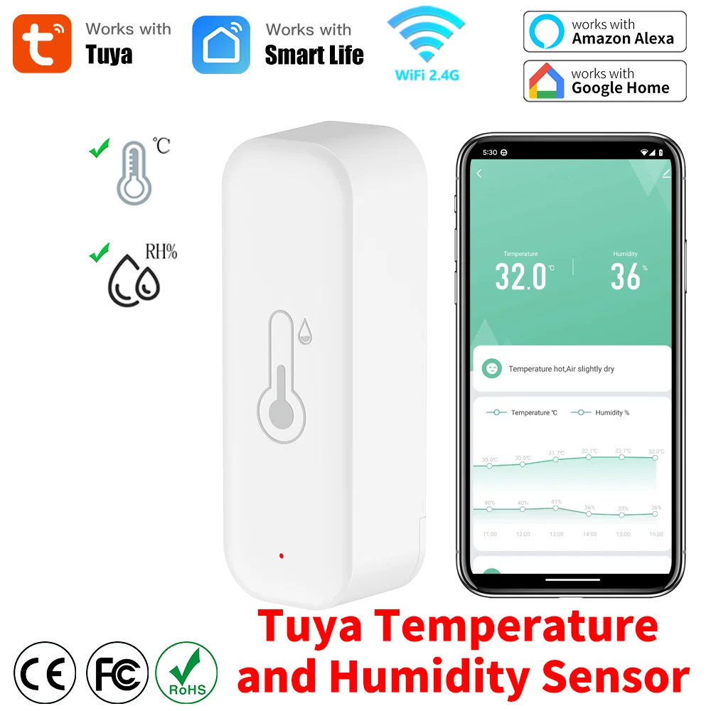 투야 와이파이 온도 및 습도 스마트 홈 온도계 습도계  - Smart Home Diy 리뷰 및 가격