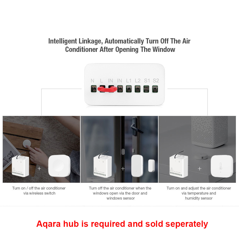 오리지널 Aqara 스마트 양방향 제어 모듈 릴레이 스 - Smart Home Zestaw 리뷰 및 가격
