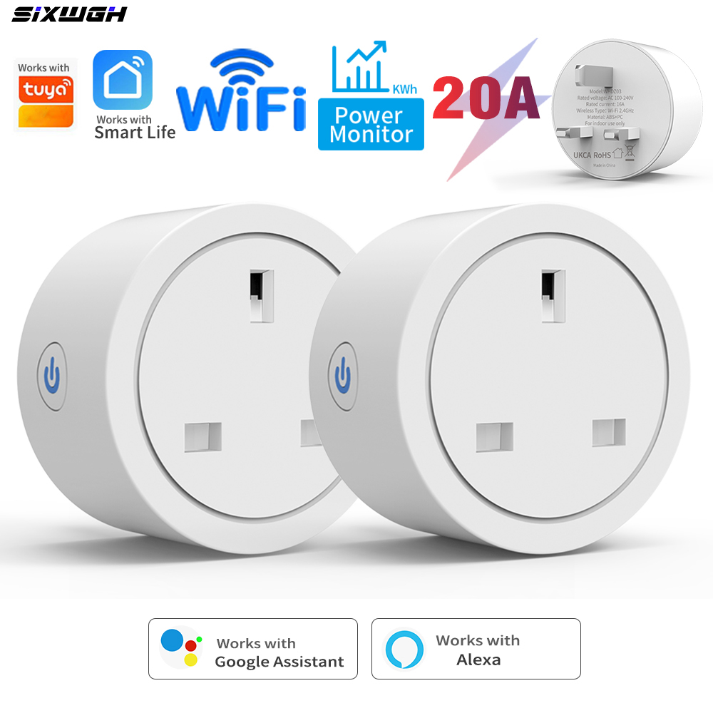 20A 투야 와이파이 스마트 영국 플러그 소켓 (에너지 - Smart Home Energy App 리뷰 및 가격