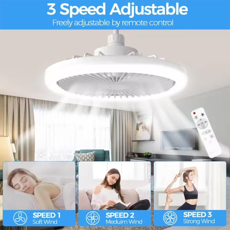 회전식 3in1 천장 선풍기 조명 E27 LED 컨버터 - Smart Home Ventilation System 리뷰 및 가격