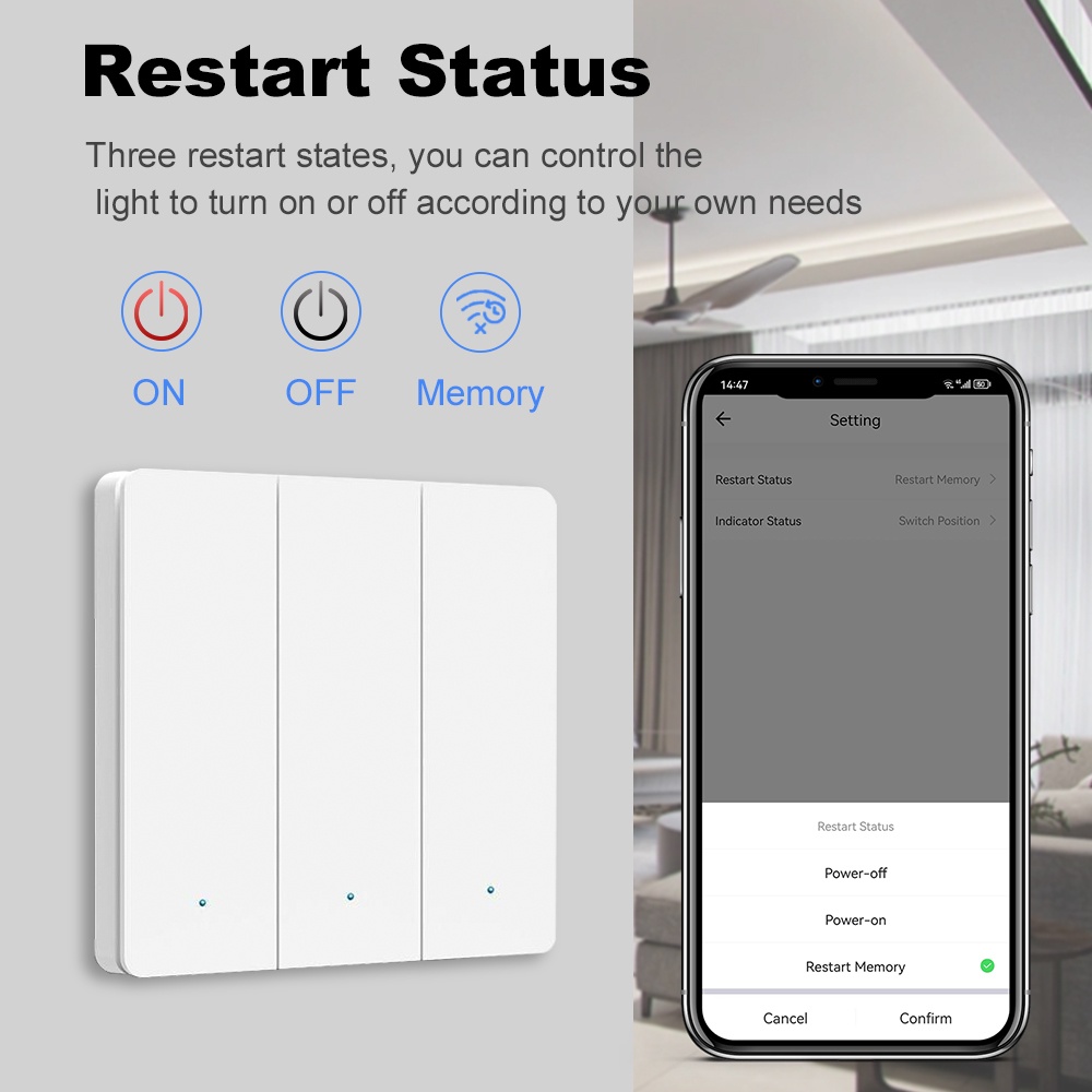스마트 라이프 지그비 푸시 버튼 스위치 1 2 3 갱  - Smart Home Google 리뷰 및 가격