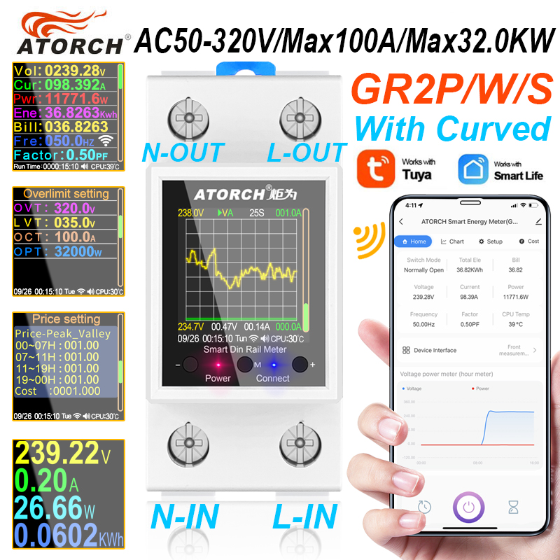 ‌ GR2PWS Tuya WiFi 스마트 Din 레일  - Smart Home Energy App 리뷰 및 가격