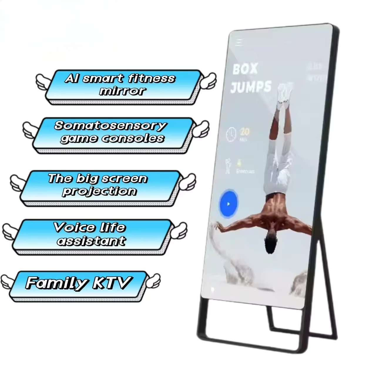 개인 트레이너 거울형 스탠딩 LCD AI 인공지능 홈짐 - Smart Home Gym Mirror 리뷰 및 가격