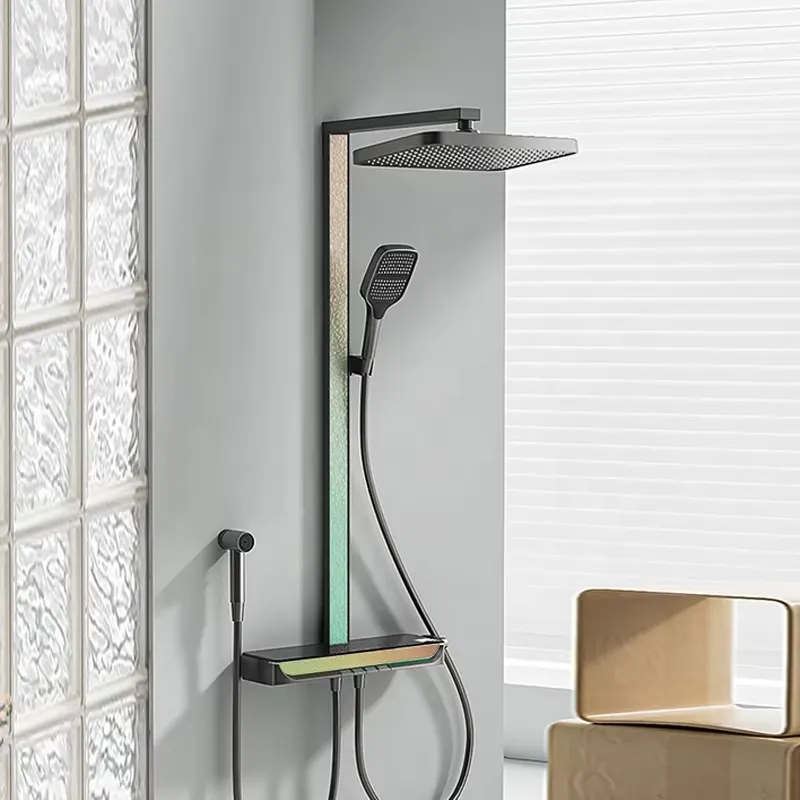 황동 디지털 폭포 샤워 세트 벽걸이형 레인 피아노 스마 - Smart Home In Us 리뷰 및 가격