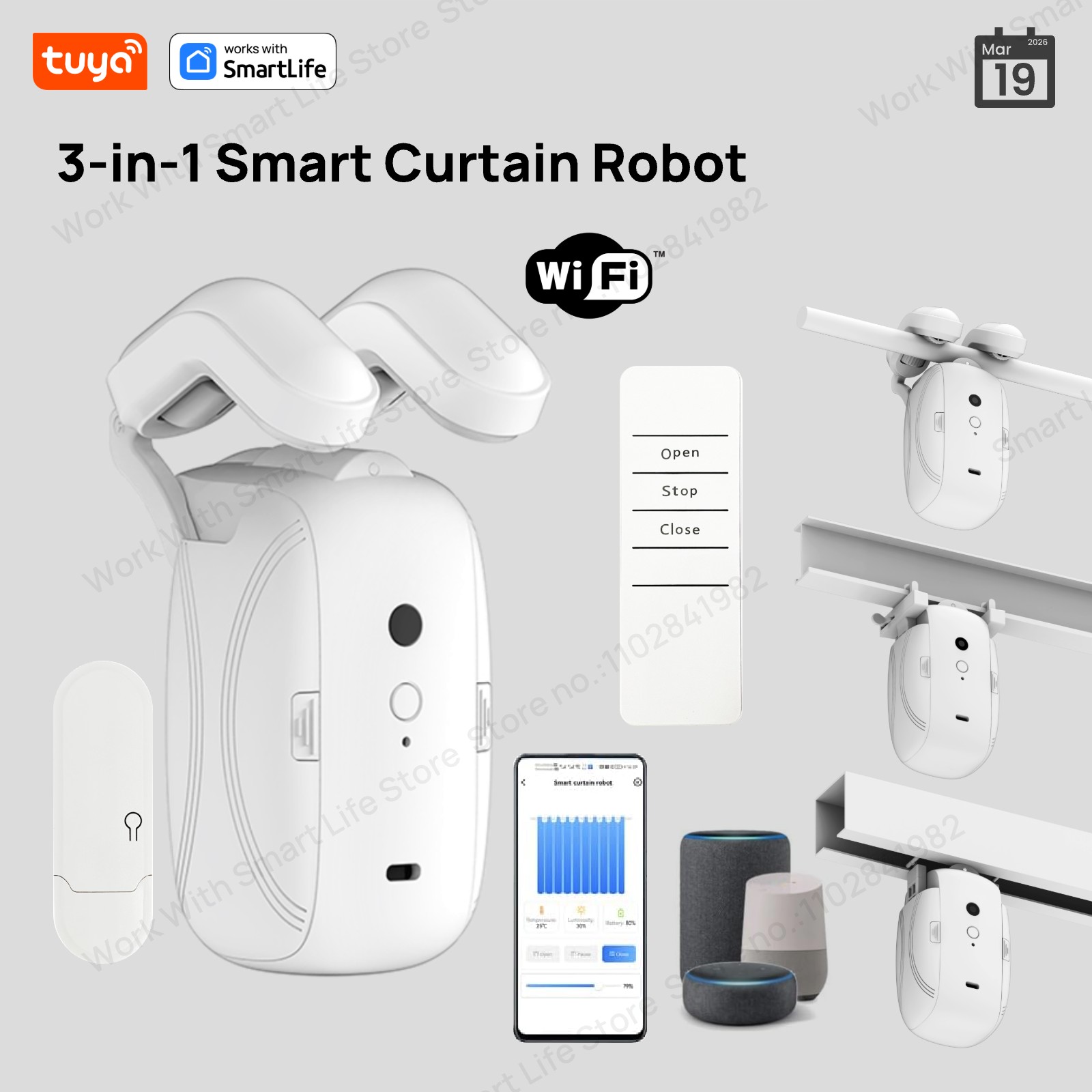 1/2개 투야 스마트 와이파이 커튼 로봇 (허브 포함  - Smart Home Hub 리뷰 및 가격