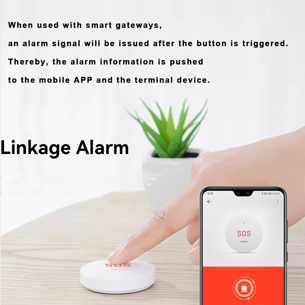 Zigbee 투야 SOS 비상 버튼, 홈 보안 경보 시 - Smart Home Hub 리뷰 및 가격