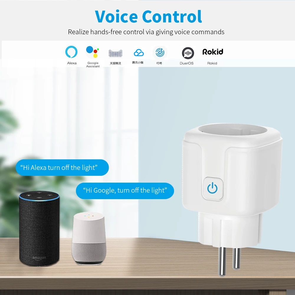 20A EU 스마트 플러그 와이파이 소켓 음성 제어 리 - Smart Home Energy App 리뷰 및 가격