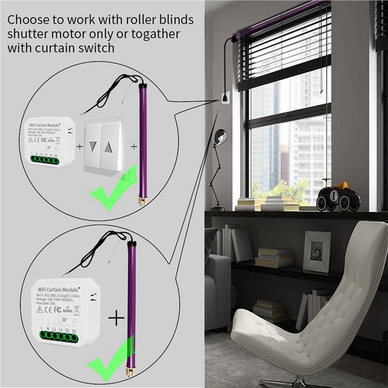 A27F-3X Tuya WIFI 스마트 커튼 모듈 스위 - Smart Home Google 리뷰 및 가격