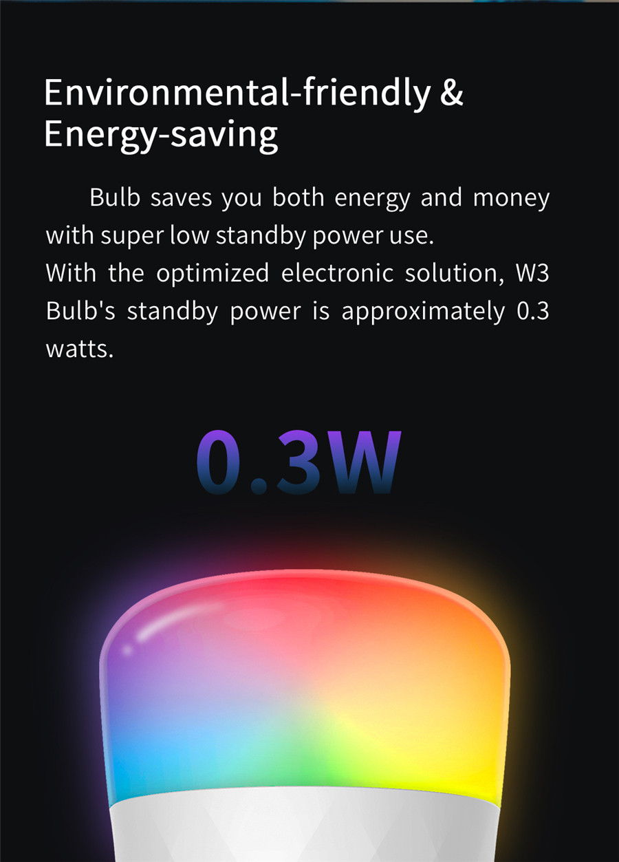 Yeelight 스마트 LED 전구 W3 E26 컬러/ - Smart Home Yeelight 리뷰 및 가격