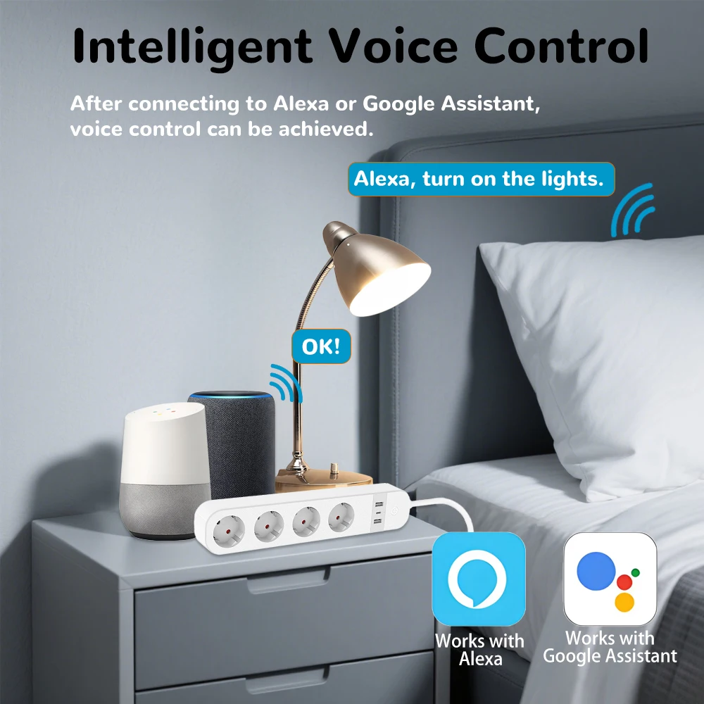 BORUIDAPLS EU 플러그 WiFi 스마트 멀티탭 - Smart Home Energy App 리뷰 및 가격