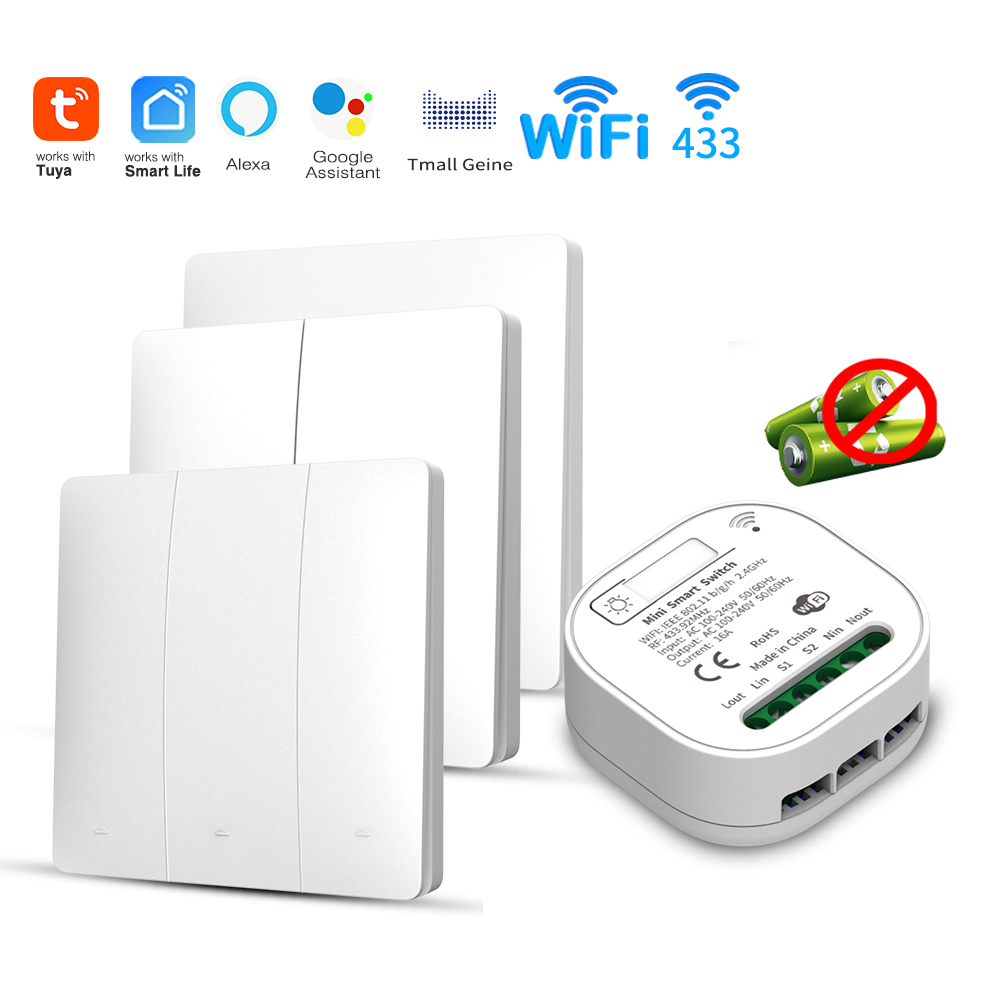 Tuya WiFi 스마트 자체 전원 공급 조명 스위치, - Smart Home Google 리뷰 및 가격