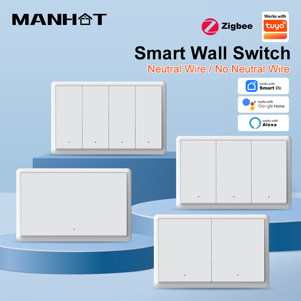 MANHOT ZigBee3.0 스마트 스위치 중성선 없 - Tuya Smart Switch 리뷰 및 가격