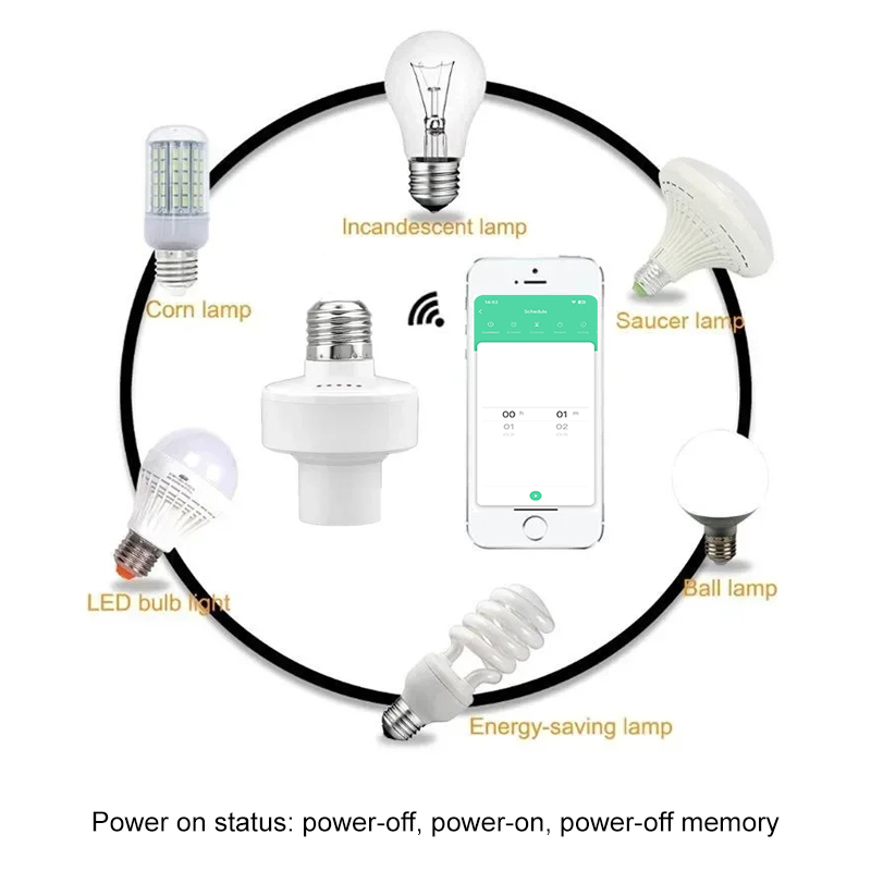 Tuya 스마트 E27 소켓 스위치 APP 제어 타이머 - Smart Home Google 리뷰 및 가격