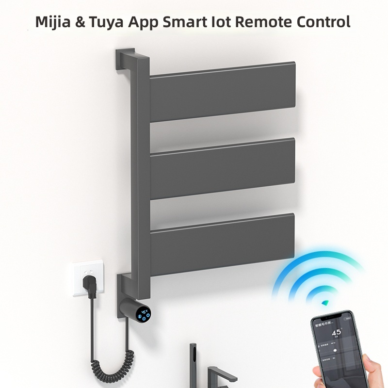 벽걸이형 3단 전기 가열 타월 건조대 스테인리스 스틸  - Smart Home In Us 리뷰 및 가격
