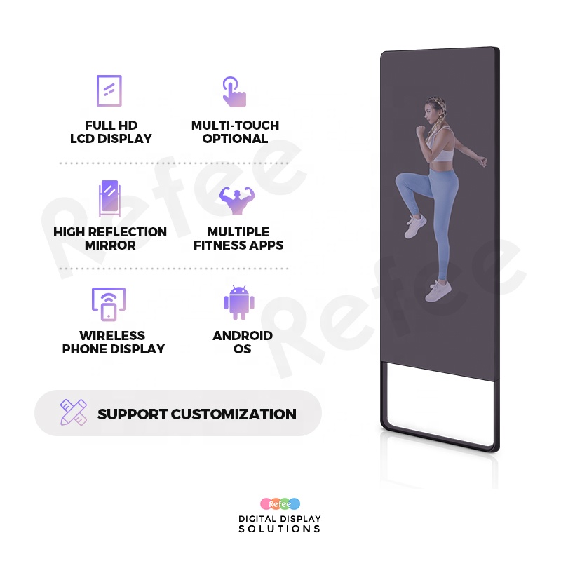 홈 스마트 디지털 미러 안드로이드 운동 피트니스 짐 워 - Smart Home Gym Mirror 리뷰 및 가격